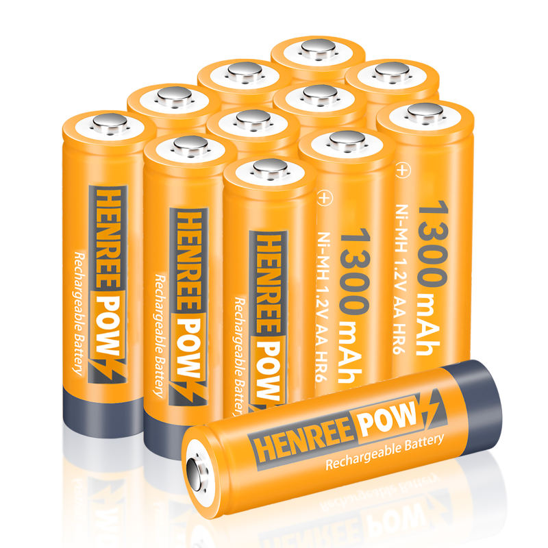 Henreepow 1,2V 1300 mAh AA Ni-MH Nabíjateľné batérie