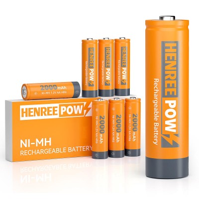 Henreepow AA 2000MAH 1,2 V High-kapacita NI-MH Nabíjateľná batéria