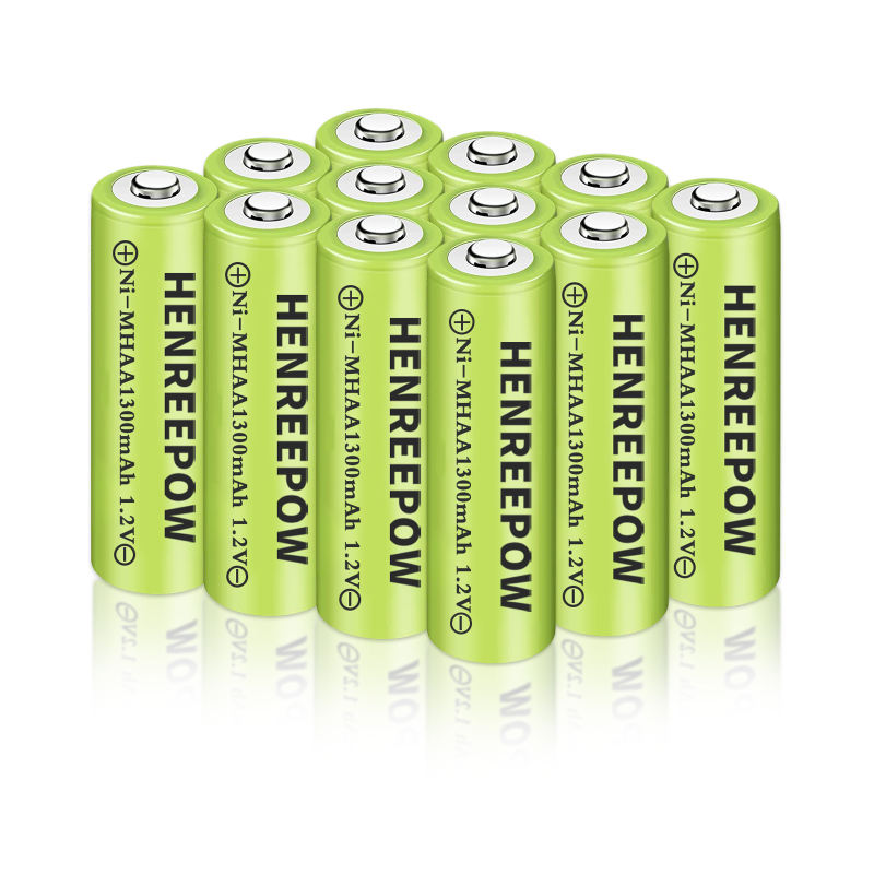 Henreepow 1,2V 1300 mAh AA Ni-MH Nabíjateľné batérie